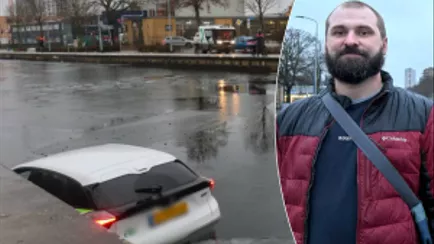 «Не знаю, откуда взялись силы»: белорус спас женщину из упавшей в ледяную воду машины в Эйндховене
