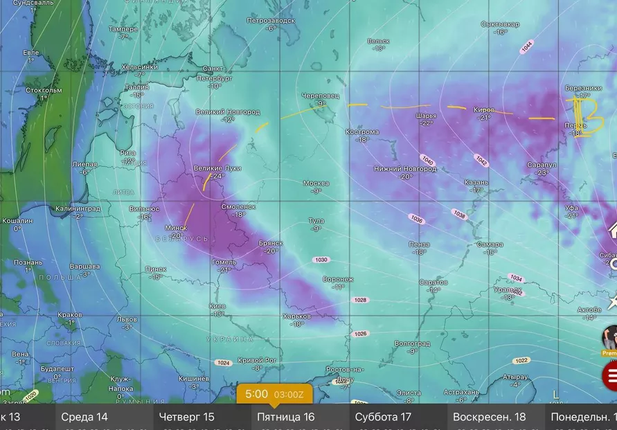 От +1 до -30°С. Беларуси предсказали контрастную ночь. Где снегопады, а где – дожди?